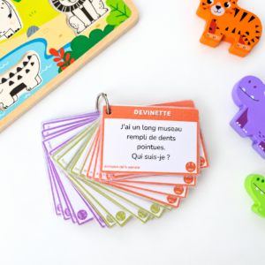 Cartes éducatives Les animaux de la savane – 50 cartes de jeux et découvertes
