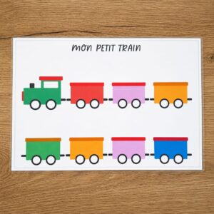 Mon petit train des routines – Kit de démarrage avec 7 wagons | PDF à imprimer